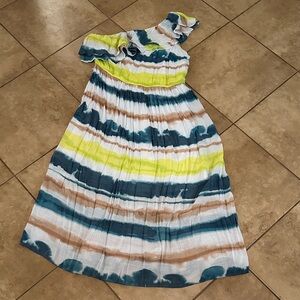 Lane Bryant Striped one Shoulder women’s plus size  Dress size 20 2X